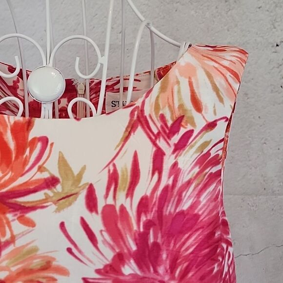 Unbranded Floral Sleeveless Dress - Pink and Orange Womens Size M/L - Picture 4 of 12